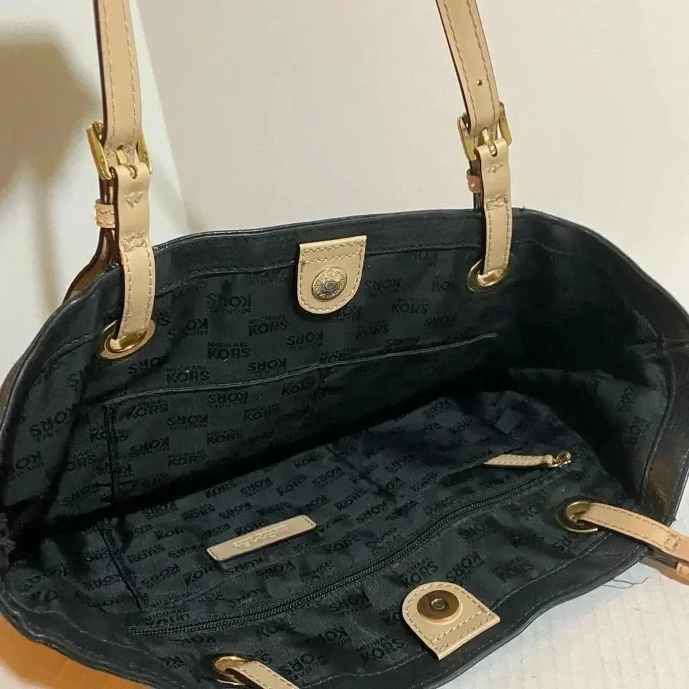 Michael kors Black leather satchel handbag